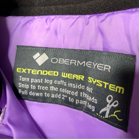 Obermeyer Jessi Snow Ski Pant White & multi Floral Print - Picture 5 of 10